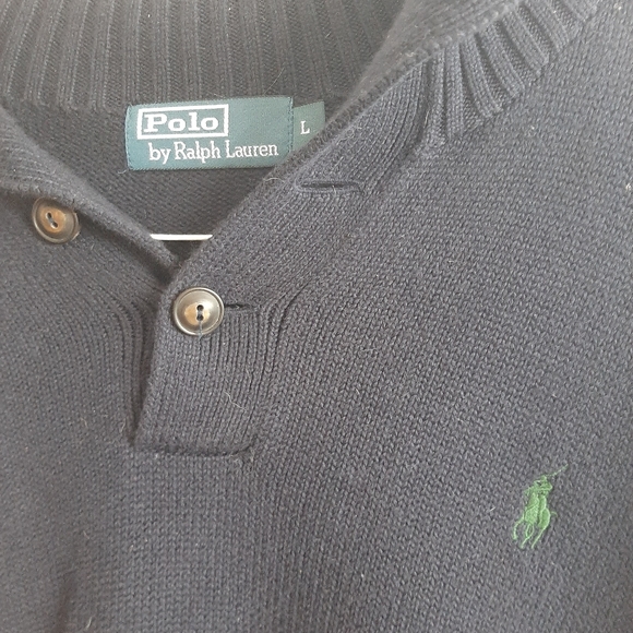 Polo by Ralph Lauren large blue knitted jumper - Picture 4 of 6